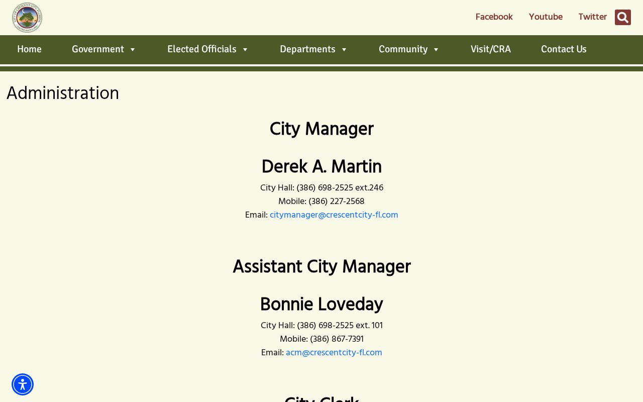 Crescent City criminal history administration source