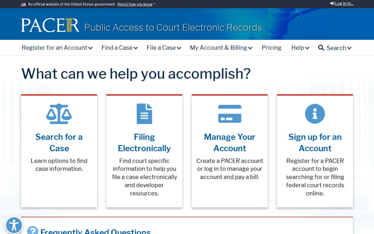 Putnam County federal criminal court case PACER search